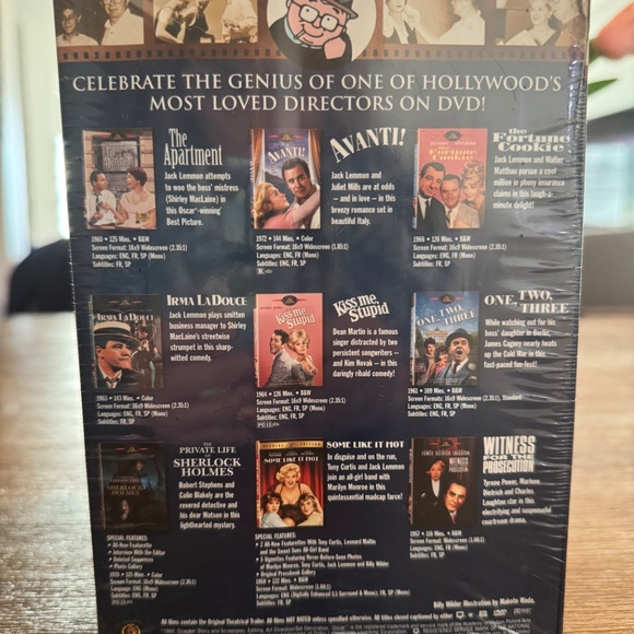 ✨ NEW! FACTORY SEALED Billy Wilder 8-Movie DVD Collection Box Set | Collector - Picture 7 of 9